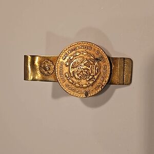 Vintage Alpaca Silver 1958 Mexican Coin Money Clip